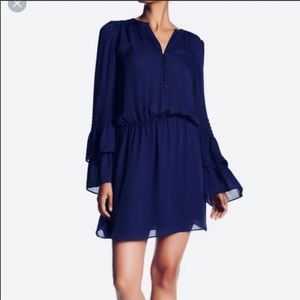 Parker tiered bell sleeve dress